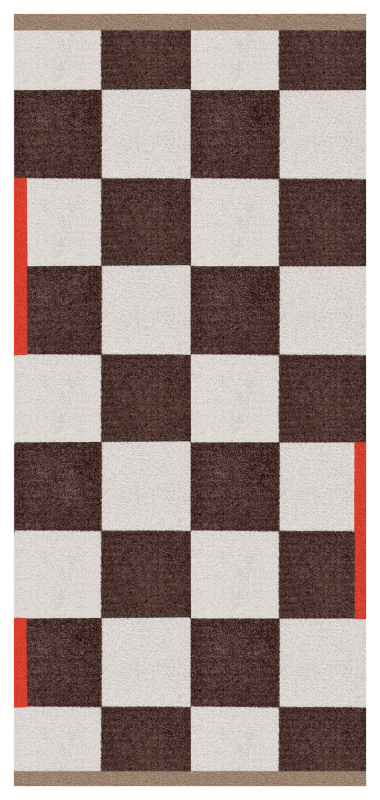 Dywan Mette Ditmer SQUARE All-Round Brown 70×150 cm