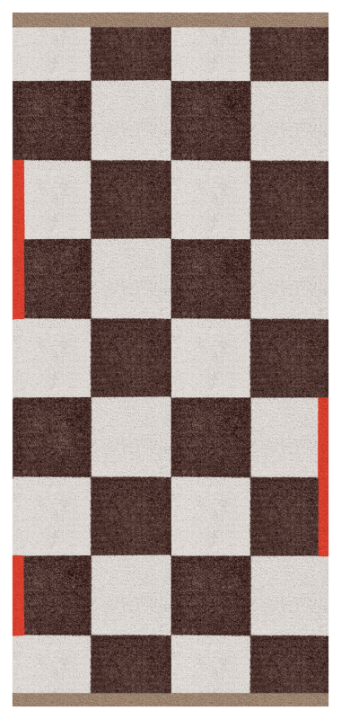 Dywan Mette Ditmer SQUARE All-Round Brown 70×150 cm
