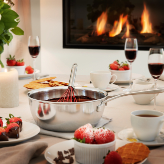  Steel pot with lid Demeyere Industry 5 - 4 ltr - 12