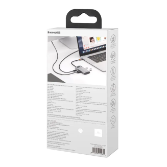 BASEUS Metal Gleam Series 4-Port USB-C Hub - 9
