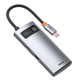 BASEUS Metal Gleam Series 4-Port USB-C Hub - 6