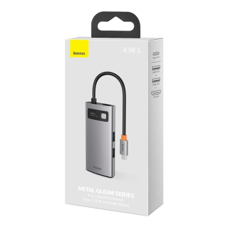 BASEUS Metal Gleam Series 4-Port USB-C Hub - 8