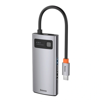 BASEUS Metal Gleam Series 4-Port USB-C Hub - 4