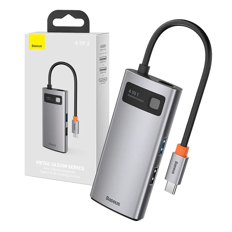 BASEUS Metal Gleam Series 4-Port USB-C Hub