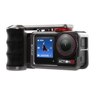 Metalowa obudowa ochronna z uchwytem Puluz dla DJI Osmo Action 5 Pro / Action 4 / Action 3 - 2