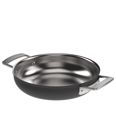 Patelnia płytka Demeyere Black 5 24 cm | BESTSELLER