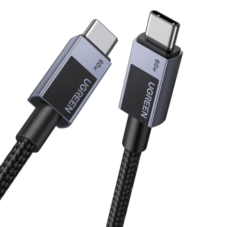 Kabel UGREEN L524 USB-C-USB-C 2m 60W (szary) - 2