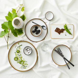 Gastro Bitz Gray Cream plate 21 cm - 2