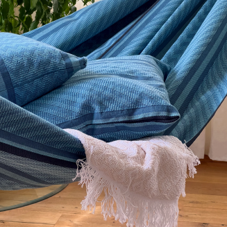 Poszewka na poduszkę do hamaka La Siesta Cariño Blue Zebra - 5