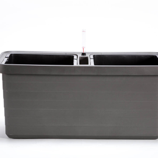 PLASTIA BERBERIS DUO Donica samonawadniająca 78x39 cm szary - 3