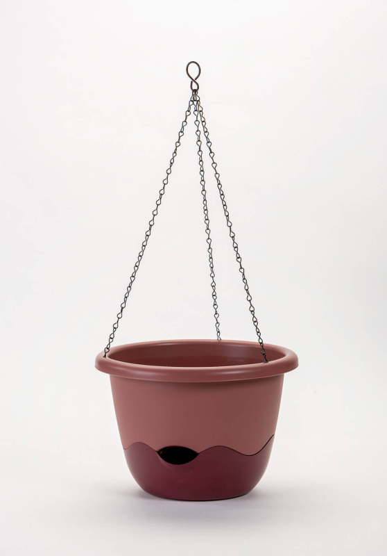 PLASTIA MARETA Donica samonawadniająca okrągła 30 cm różowy