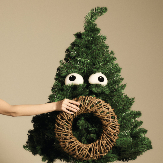 Zestaw dwóch ozdób świątecznych ze szkła dmuchanego Alessi Nick - 2