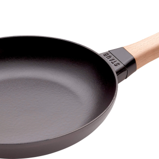 Patelnia żeliwna z drewnianym uchwytem Staub 24 cm - 2