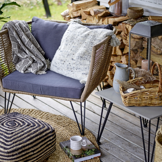 Stolik ogrodowy Bloomingville Mundo Grey 55x55 cm - 3