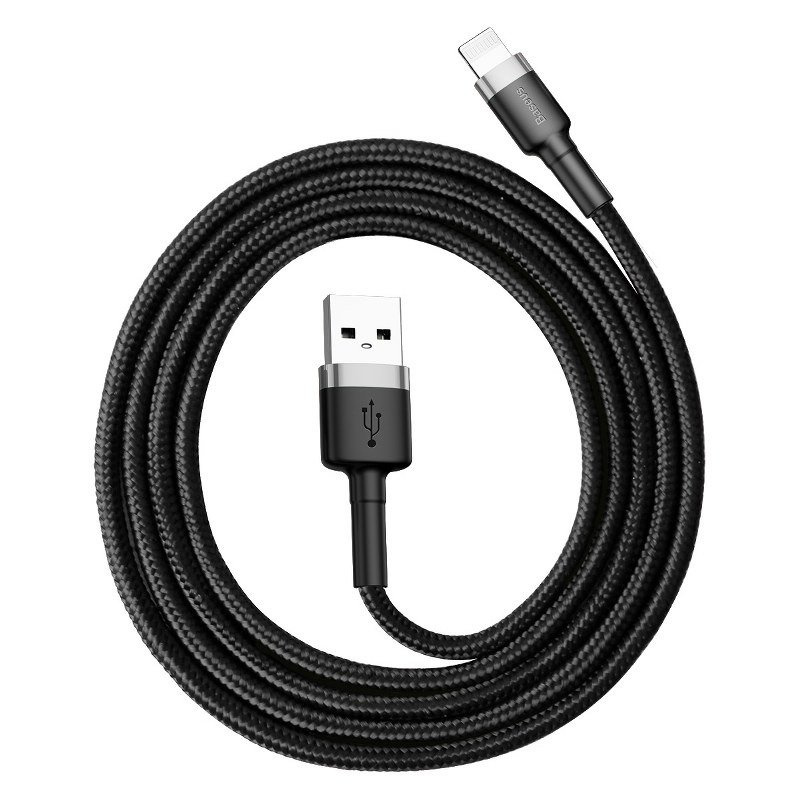 Kabel BASEUS Cafule USB-A-Lightning 0.5m (szaro-czarny)