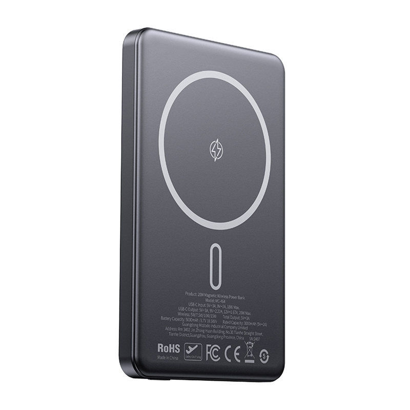 Powerbank MCDODO MC-4641 magnetyczny 5000mAh bezprzew. (złoty)