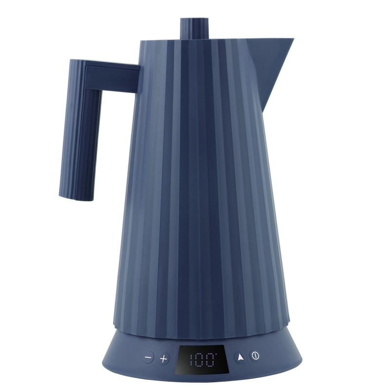 Czajnik elektryczny z regulacją temperatury Alessi Plissé Blue 1.7l