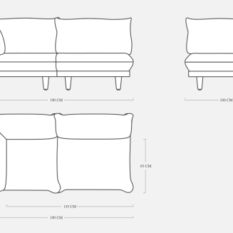Sofa ogrodowa Fatboy Paletti Set Small Sahara - 8