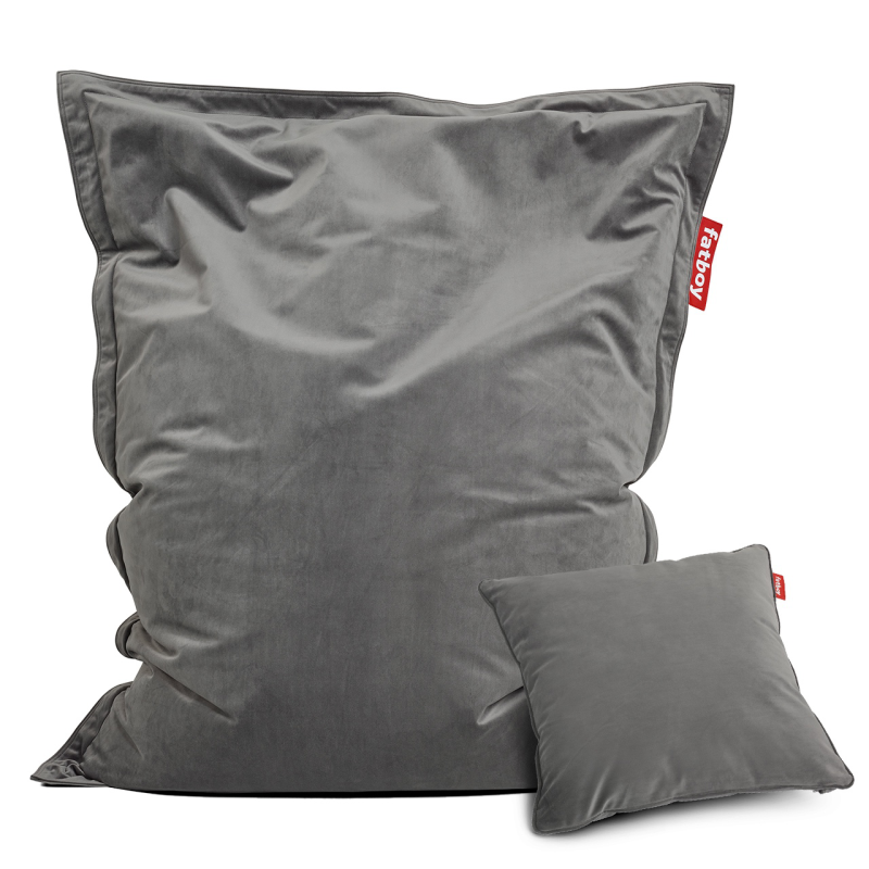 Pufa Fatboy Original Slim Velvet Taupe + Poduszka