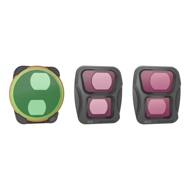Zestaw filtrów SUNNYLIFE CPL/ND8/ND16 regulowany do Air 3