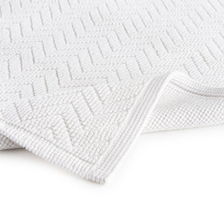 Mata łazienkowa Sorema Chevron White 50x80 cm - 2