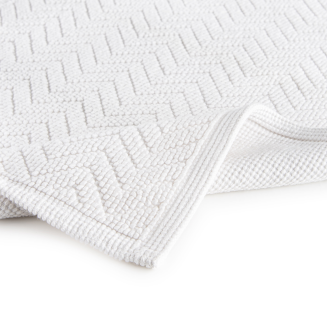 Mata łazienkowa Sorema Chevron White 50x80 cm - 2