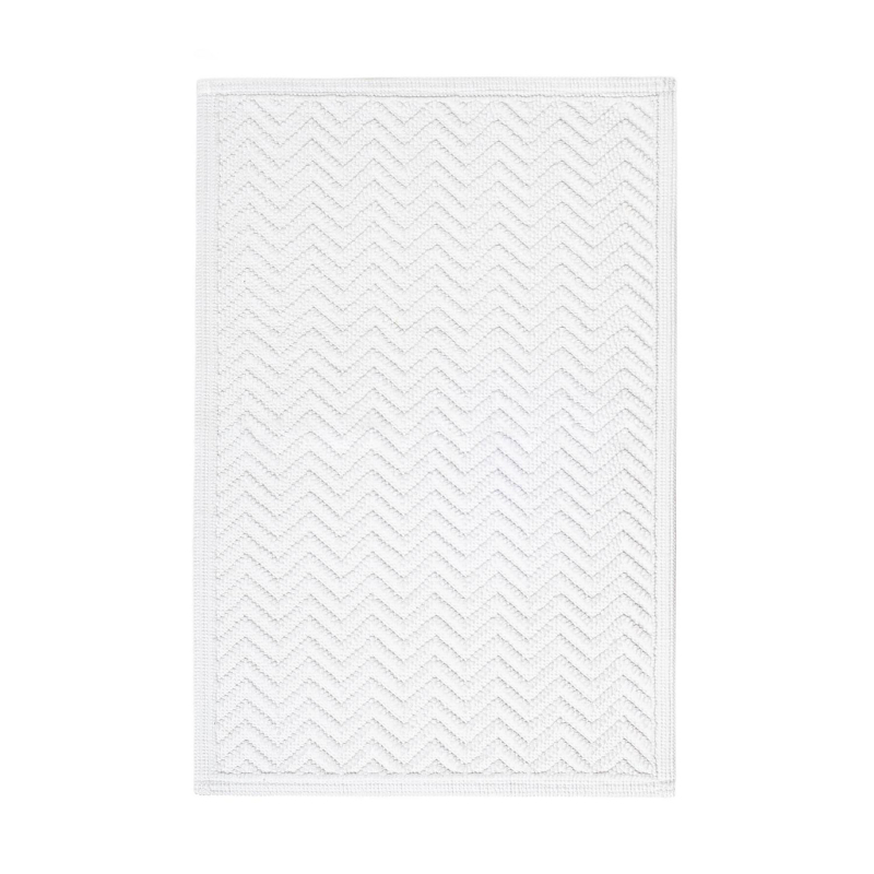 Mata łazienkowa Sorema Chevron White 50x80 cm