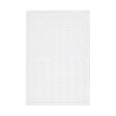 Mata łazienkowa Sorema Chevron White 50x80 cm