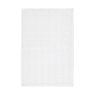 Mata łazienkowa Sorema Chevron White 50x80 cm