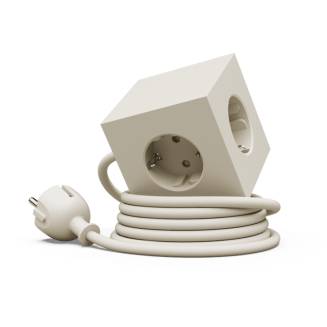 Listwa zasilająca Avolt Square 1 z podwójnym USB-C 30 W i magnetyczną podstawą 1.8 m beżowa - 2