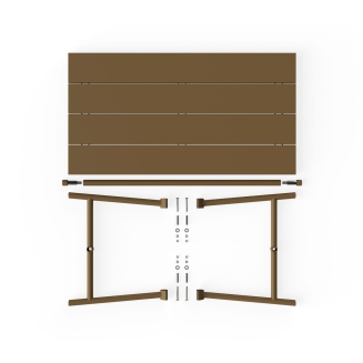 Stół ogrodowy Fatboy Fred's Table Medium Mochaccino 170x90x76 cm - 9