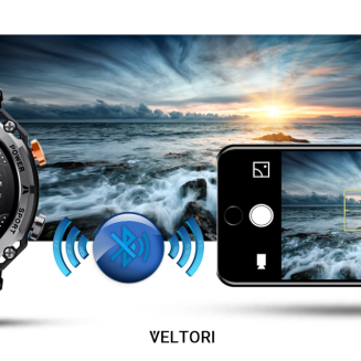 Smartwatch VELTORI VT130-1 Czarny Pasek Silikonowy - 20