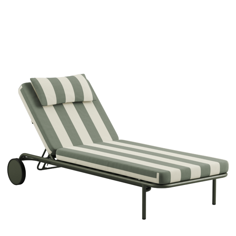 Łóżko ogrodowe SACKit Mollis Sunbed Renesse Olive