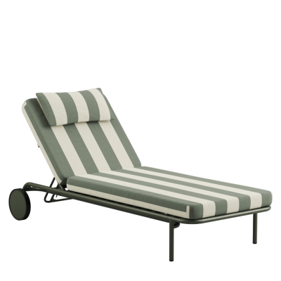 Łóżko ogrodowe SACKit Mollis Sunbed Renesse Olive