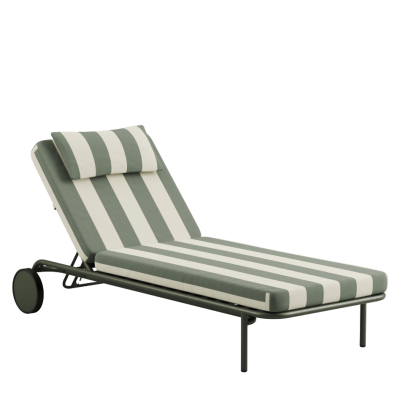 Łóżko ogrodowe SACKit Mollis Sunbed Renesse Olive