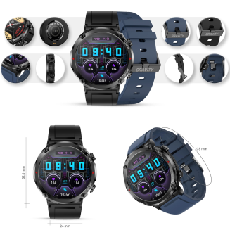 Smartwatch Gravity GT21-5 + Granatowy Pasek Silikonowy - 11