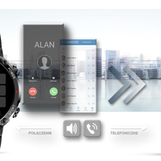 Smartwatch Gravity GT21-5 + Granatowy Pasek Silikonowy - 12