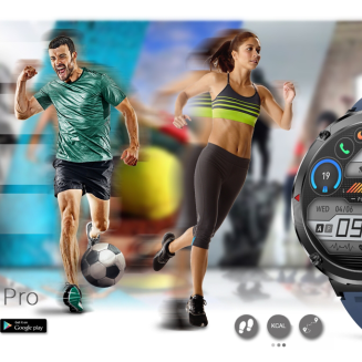 Smartwatch Gravity GT21-5 + Granatowy Pasek Silikonowy - 16