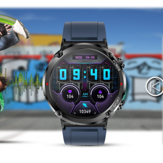 Smartwatch Gravity GT21-5 + Granatowy Pasek Silikonowy - 17