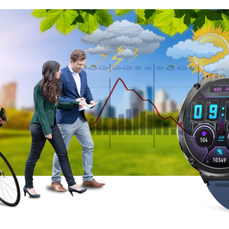 Smartwatch Gravity GT21-5 + Granatowy Pasek Silikonowy - 18