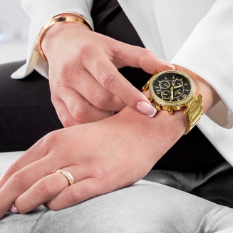 Zegarek Damski Giewont Sapphire Złoto Czarny GW3380-B3 - 6