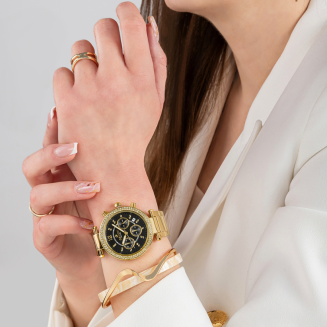 Zegarek Damski Giewont Sapphire Złoto Czarny GW3380-B3 - 5