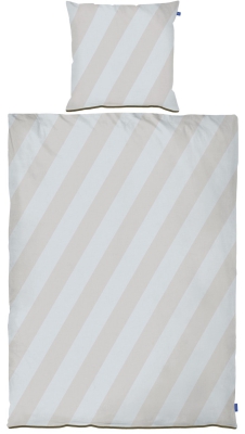 Pościel Mette Ditmer DIAGONAL Light Grey & Sand 140×200 cm