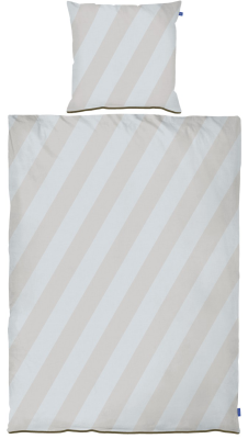 Pościel Mette Ditmer DIAGONAL Light Grey & Sand 140×200 cm