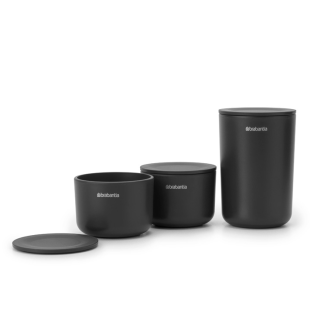 Zestaw 3 pojemników Brabantia ReNew Dark Grey - 3