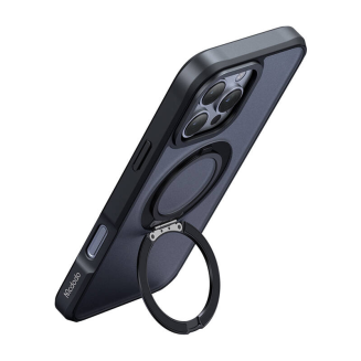 Etui MCDODO PC-4933 do iPhone 16 Pro Max MagSafe stojak (czarne) - 2