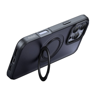Etui MCDODO PC-4933 do iPhone 16 Pro Max MagSafe stojak (czarne) - 3