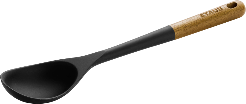  Staub serving spoon - 31 cm, Brown and black