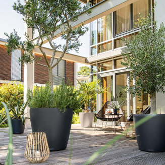  Lechuza Classico Color 18 flowerpot | 21 | 28 | 35 | 43 | 60 | 70 gray slate - 8