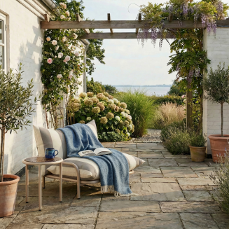 Stolik ogrodowy SACKit Mollis Side Table Renesse Taupe ∅50 cm - 2